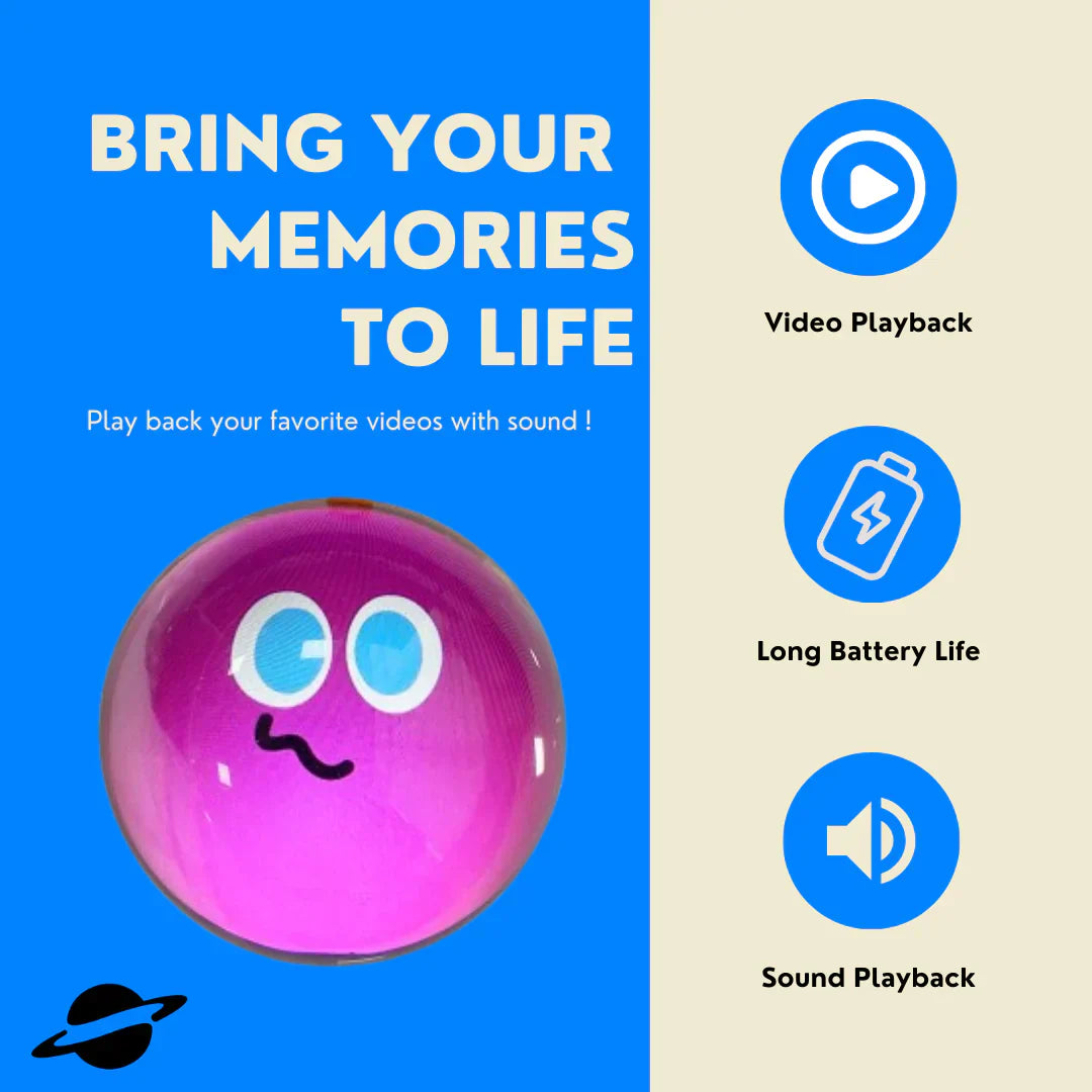 Enchanting Memory Lamp: Personalized Video Display Sphere for Cherished Moments