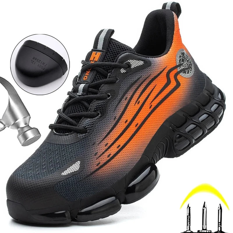 Sport Safety Work Shoes Anti-smash Anti-puncture Indestructible Lightweight