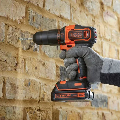 Black+Decker® 18V Lithium-ion Drill Driver And 160 Accessories In A Click & Connect Box